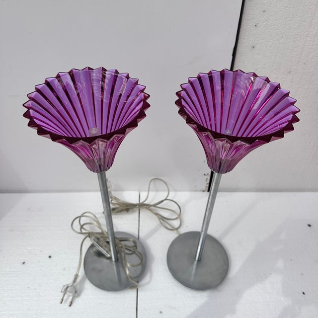 Pink Mille NuitsTable Lamp by Mathias for Baccarat, France, 2000s For Sale - Image 8 of 18