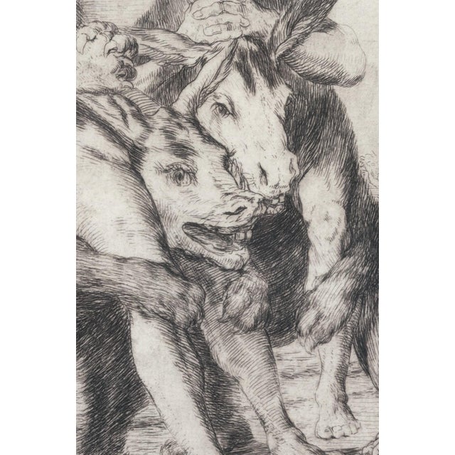 Gray Francisco Goya - Miren Que Grabes! (From Los Caprichos), 1799 / 1868 Etching For Sale - Image 8 of 10
