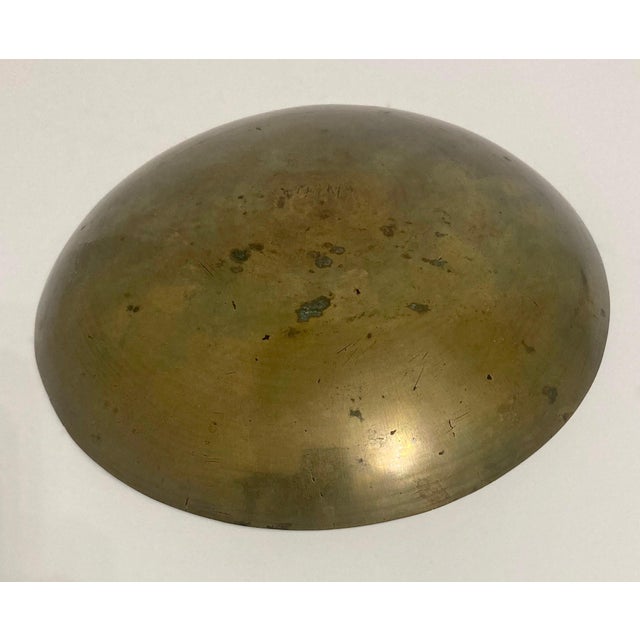 Chinoiserie Early 20th Century Chinese Brass Plate/Bowl For Sale - Image 3 of 5