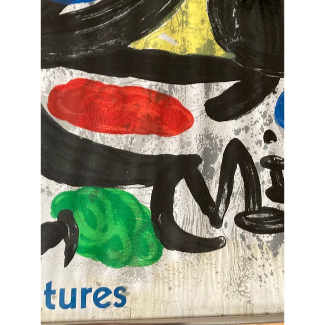 Joan Miro 1970s Galerie Maeght Poster "Sculptures" Vintage Framed For Sale - Image 11 of 13