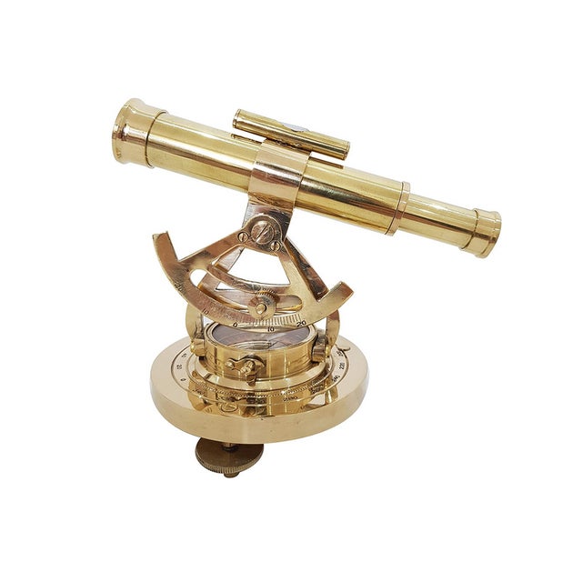 Metal Nautical Compass Telescope Theodolite Used by Sailors For Sale - Image 7 of 9
