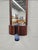 Randers Møbelfabrik Danish Modern Rosewood Mirror With Blown Glass Bud Vase by Jacob Hermann for Randers Mobelfabrik For Sale - Image 4 of 4
