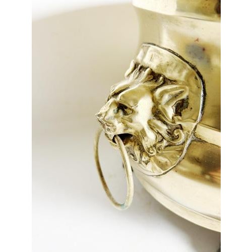 1950s Champagne Cooler Plant Stand in Brass, France, 1950 For Sale - Image 5 of 13