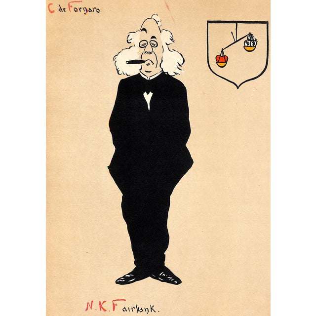 Art Sz: 13 3/4"H x 10 1/4"W Carlo de Fornaro (sometimes spelled Carlo di Fornaro) (1872–1949) was an artist, caricaturist,...