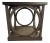 Metal and Wood End Table For Sale