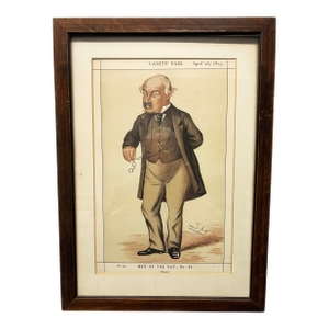 Antique Vanity Fair “-Men of the Day, Physic,1871.” Plate