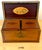 Art Deco Documented Georgian /Sheraton Marquetry Tea Caddy, with Prince of Wales Feathers For Sale - Image 3 of 18