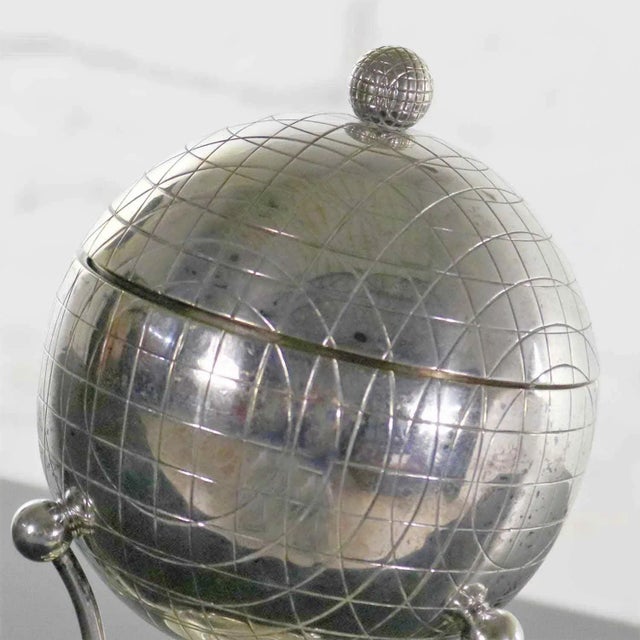 Metal Latham & Morton Silver Plate Egg Warmer Globe Orb Shape Victorian For Sale - Image 7 of 13