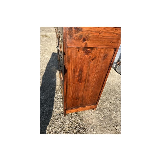 Brown Shop Furniture in Larch Wood, 1890s For Sale - Image 8 of 18