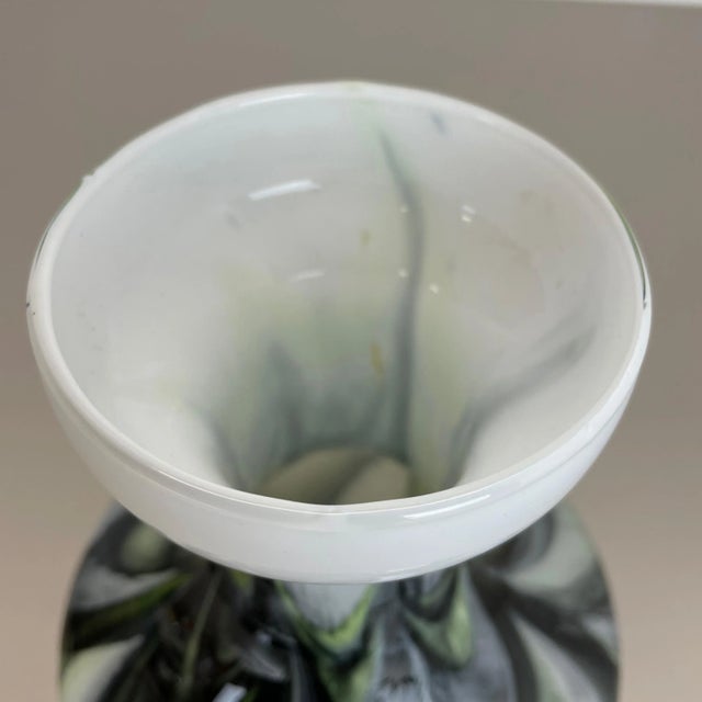 Large Vintage Pop Art Multicolor Opaline Vase, Italy, 1970s For Sale - Image 9 of 16