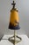 1920s French Art Deco Brass Desk Lamp with Glass Shade from Muller Frères Lunéville, 1920s For Sale - Image 5 of 12