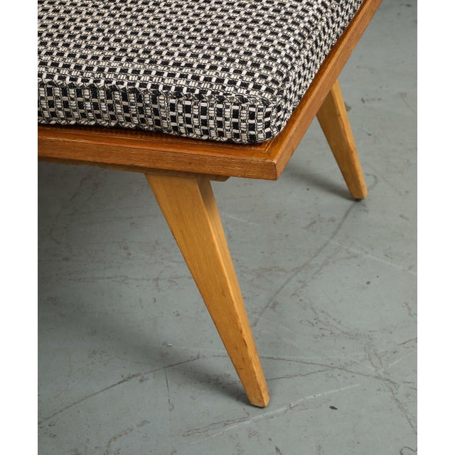 Mid-Century Modern Midcentury Oak Lounge Chair by Edward Durell Stone for Fulbright For Sale - Image 3 of 16