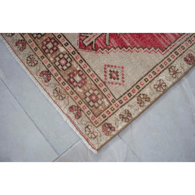 Textile Hand Knotted Door Mat, Entryway Rug, Bath Mat, Kitchen Decor, Small Rug, Turkish Rug - 1′7″ × 3′5″ For Sale - Image 7 of 7