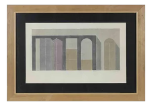 Giuseppe Uncini, The House of Things, 1980, Watercolor on Paper