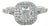 Tiffany & Co. Soleste 1.00 CTTW Diamond Engagement Ring, Platinum, Size 6 For Sale