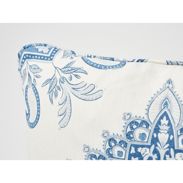 Not Yet Made - Made To Order Schumacher Double-Sided Pillow in Montecito Medallion Linen Print For Sale - Image 5 of 7