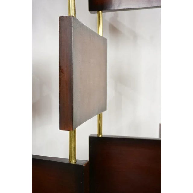 Vintage Wooden and Brass Room Divider For Sale - Image 11 of 18