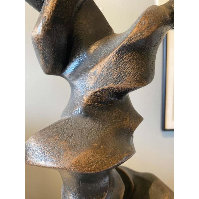 Mid-Century Modern Dancing Sculpture in Resin in the Style of Umberto Boccioni For Sale - Image 3 of 7