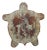 Vintage Folk Art Turtle Shape Wood Plaque For Sale