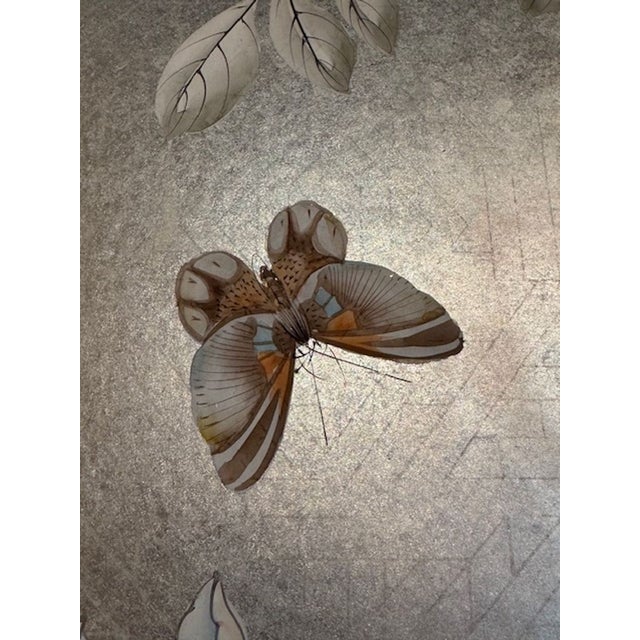 Vintage 4 Panel Gracie Screen For Sale - Image 4 of 7