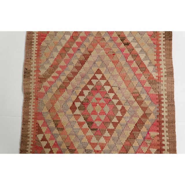 Vintage Minimalist Kilim Rug For Sale - Image 9 of 10