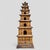 ** Item will be Professionally Fragile Packed by the UPS Store 7 Tier Pagoda made of Pencil Reed construction on a wooden...