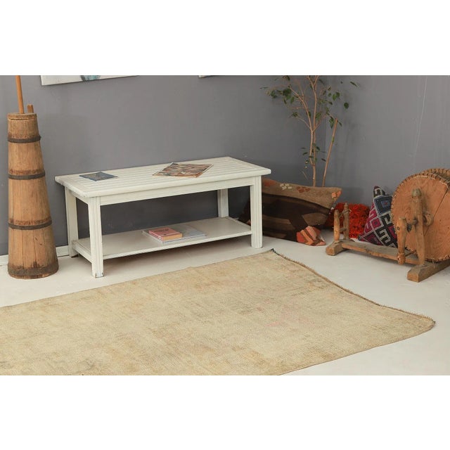 Mid 20th Century Vintage Turkish Washed Out Kars Rug For Sale In Los Angeles - Image 6 of 7