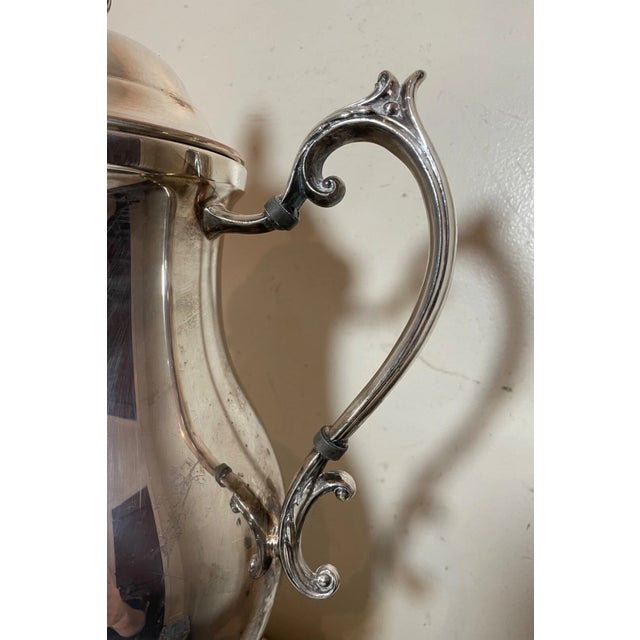 Rare Large Vintage 1961 Silverplate Golf Country Club Member Samovar Tea Trophy For Sale In New York - Image 6 of 14