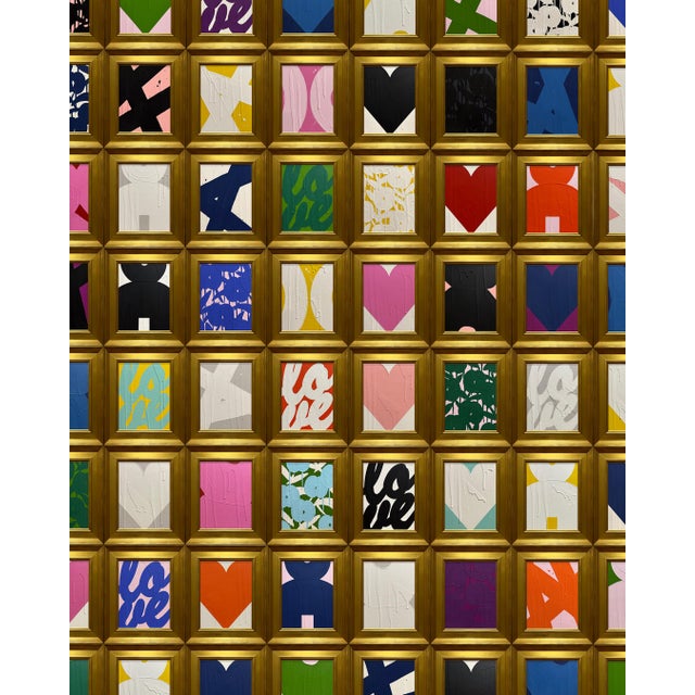 2020s Ron Giusti Mini Abstract Taupe Cream Acrylic Painting For Sale - Image 5 of 6