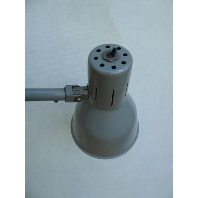 Mid-Century Modern Vintage Dutch Industrial Adjustable Desk Lamp by H. Busquet for Hala For Sale - Image 3 of 9