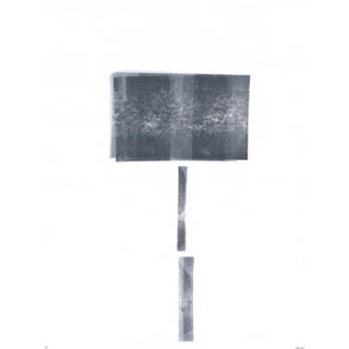 Ink on Paper_22 Original Modern Abstract Gray Painting by Carrie Bergey For Sale
