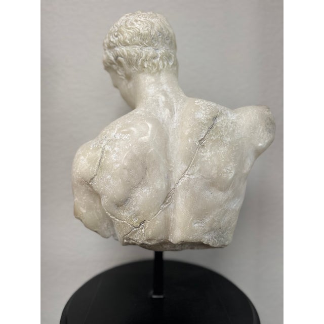 Rh Roman Discus Thrower Classical Sculpture Fragment on Stand For Sale - Image 10 of 12