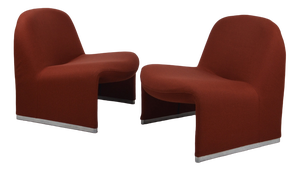 Set of Vintage Lounge Chairs by Giancarlo Piretti for Anonima Castelli, 1970s