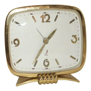 Mechanical Mid-Century Jaz Old French Vintage Wind-Up Alarm Clock