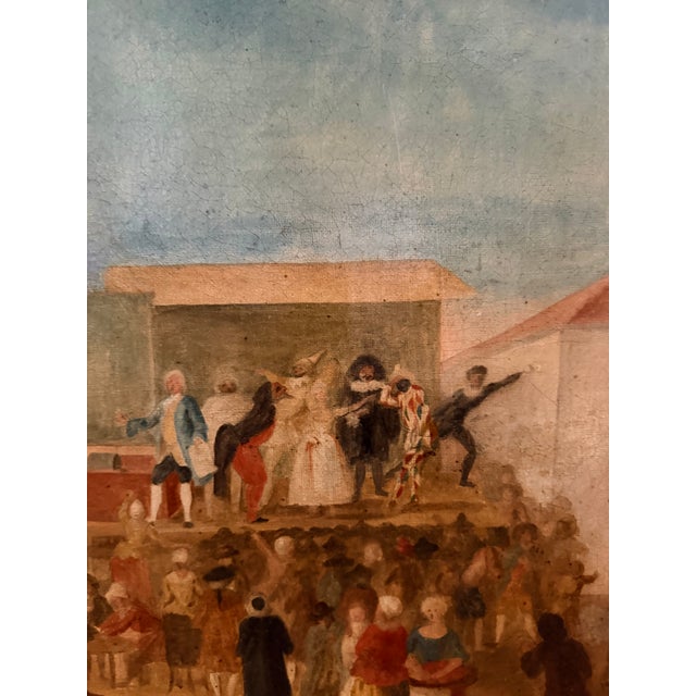 The Actors, Oil Painting on Canvas, 19th Century, France For Sale - Image 9 of 12