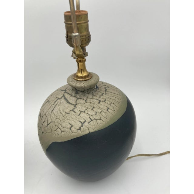Modern Vintage Earthenware and Ceramic Table Lamps - a Pair For Sale - Image 3 of 11