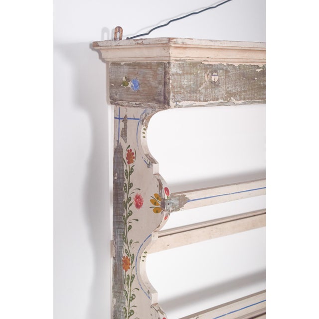 Portuguese Painted Wooden Plate Rack, 1950 For Sale - Image 6 of 10