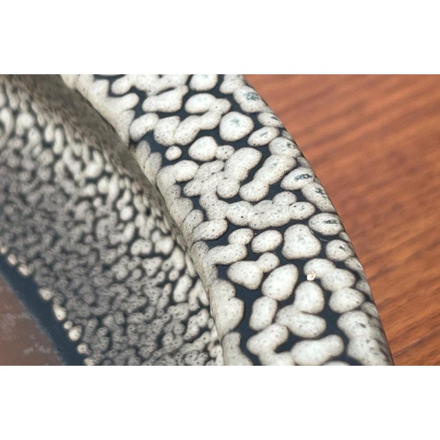 Beige Mid-Century Space Age Large Pottery Bowl from Knabstrup, Denmark, 1960s For Sale - Image 8 of 15