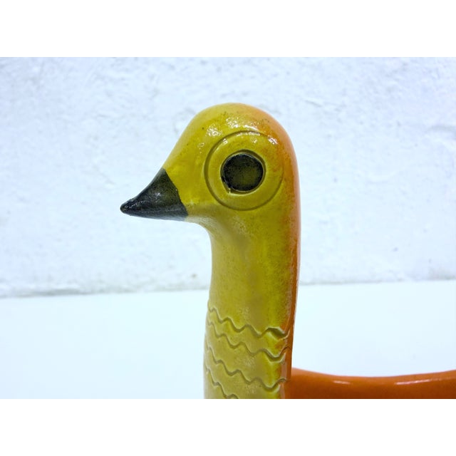 1970s Italian Studio Ceramic Goose Bowl by Aldo Londi for Bitossi, 1960s For Sale - Image 5 of 12