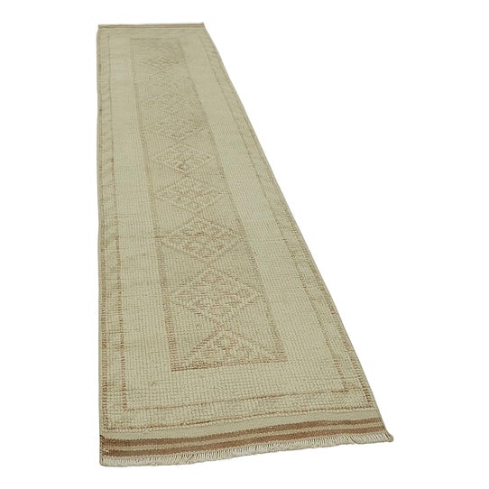 Beige Bohemian Runner Rug For Sale