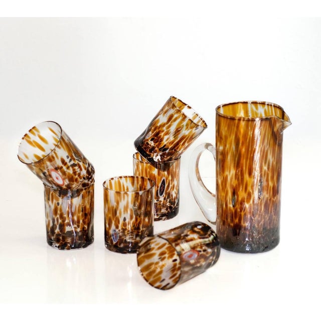 Cocktail Glasses by Iskra for Murano Verre, Set of 7 For Sale - Image 12 of 18