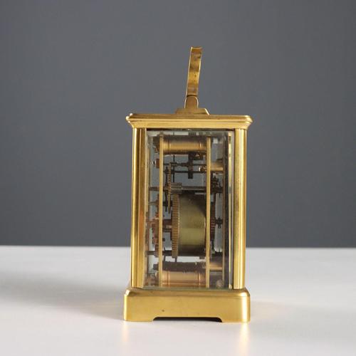 Gilded Bronze Desk Clock For Sale - Image 10 of 13