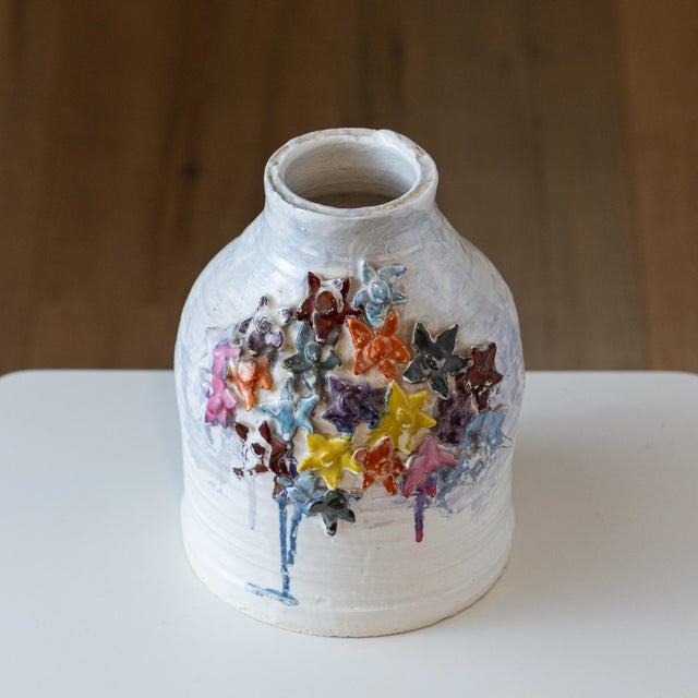 1967 David Gilhooly "Star Flower" Vase | Uc Davis Professor Estate For Sale - Image 4 of 14