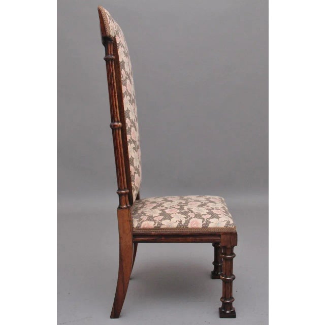 Brown Early 19th Century Gothic Rosewood Chair For Sale - Image 8 of 10