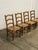 1970s Rustic Chairs With Woven Seat- Set of 4 For Sale In Los Angeles - Image 6 of 12