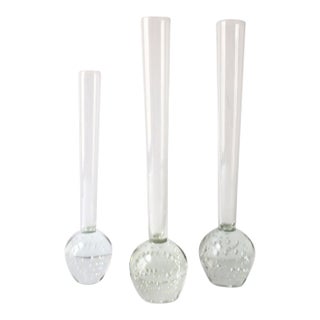 Scandinavian Modern Bud Vases Bubble Design, Set of 3 For Sale