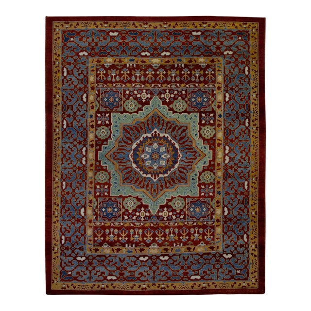 Modern Turkish Fine Woven Oushak Rug 8'2" x 10' For Sale