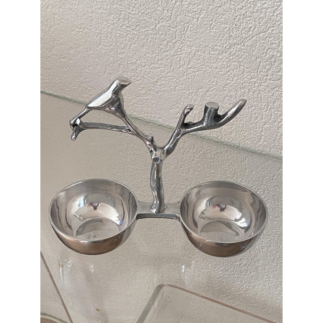 Polished Aluminum Serving Tray, 1970s For Sale - Image 14 of 15