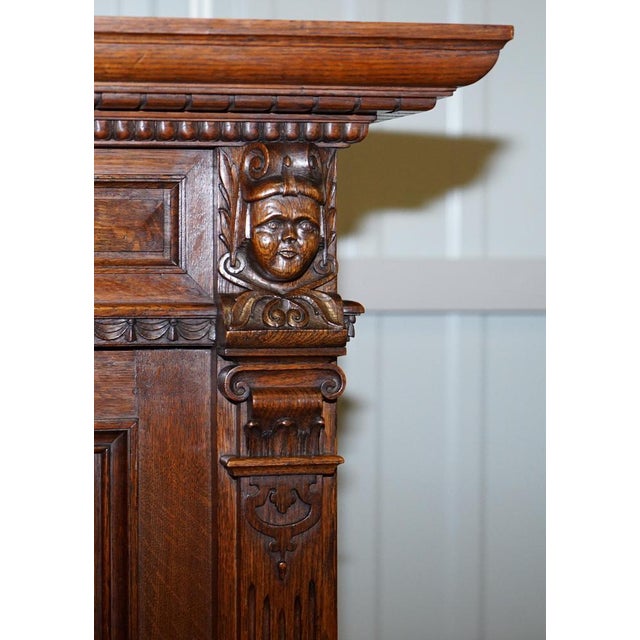 Dutch Ornately Hand Carved Cupboard, 1940s For Sale - Image 10 of 18