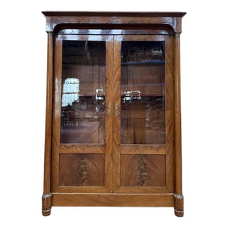 Empire-Style Bookcase in Wood For Sale